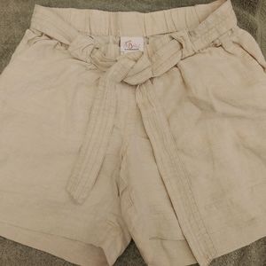 Linen Maternity Shorts